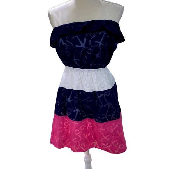 Lilly Pulitzer Dresses & Skirts - Lilly Pulitzer strapless, nautical dress, size Small, Style #32853